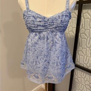 Hollister Light Blue Floral Camisole